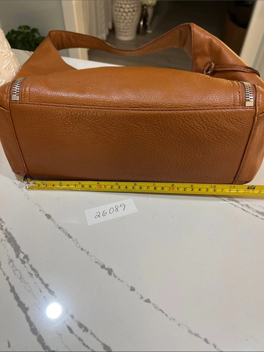 Michael Kors Cognac Leather Shoulder Hobo Bag Luggage Tan